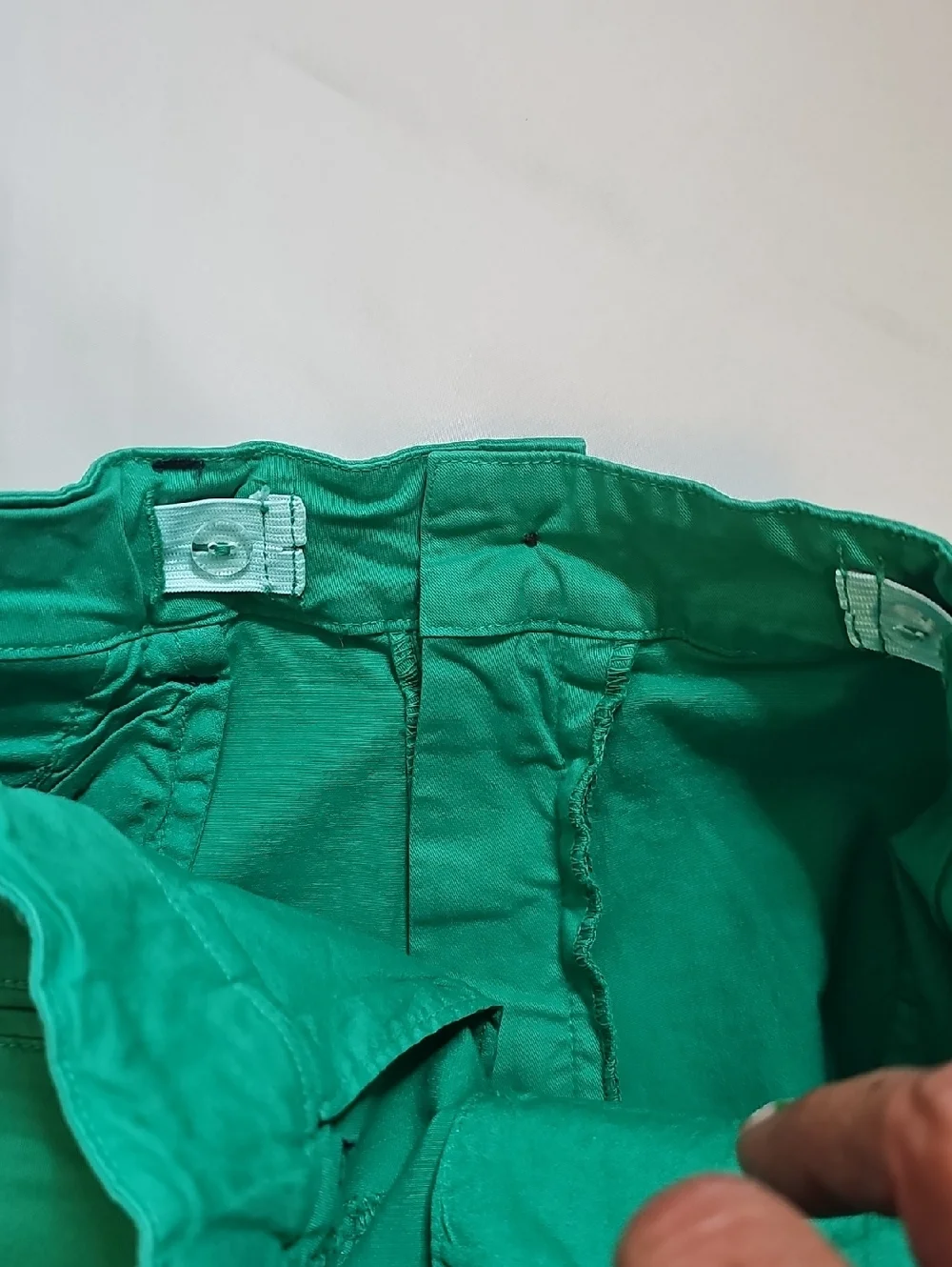 Boys Green Flat Front Chino Shorts